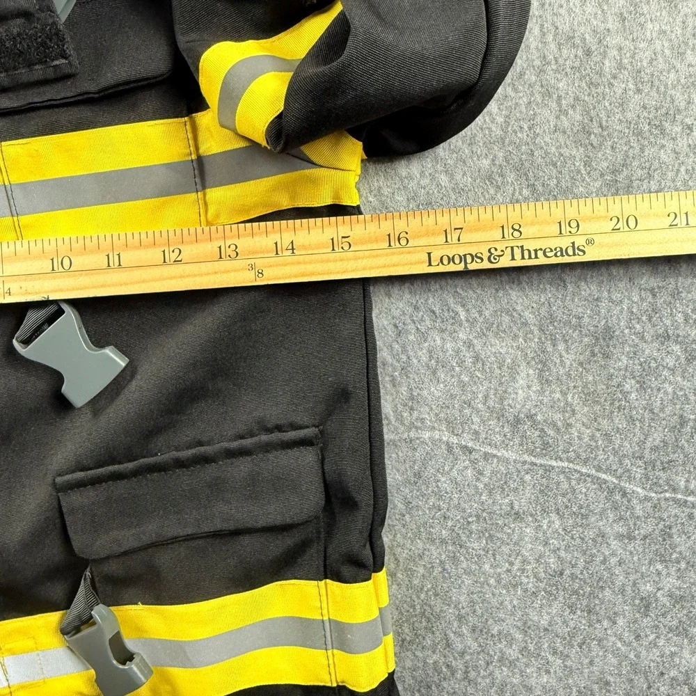 Disguise Kid's Halloween/Dress-Up Firefighter Costume Jacket Only M (8-10) - Picture 2 of 14